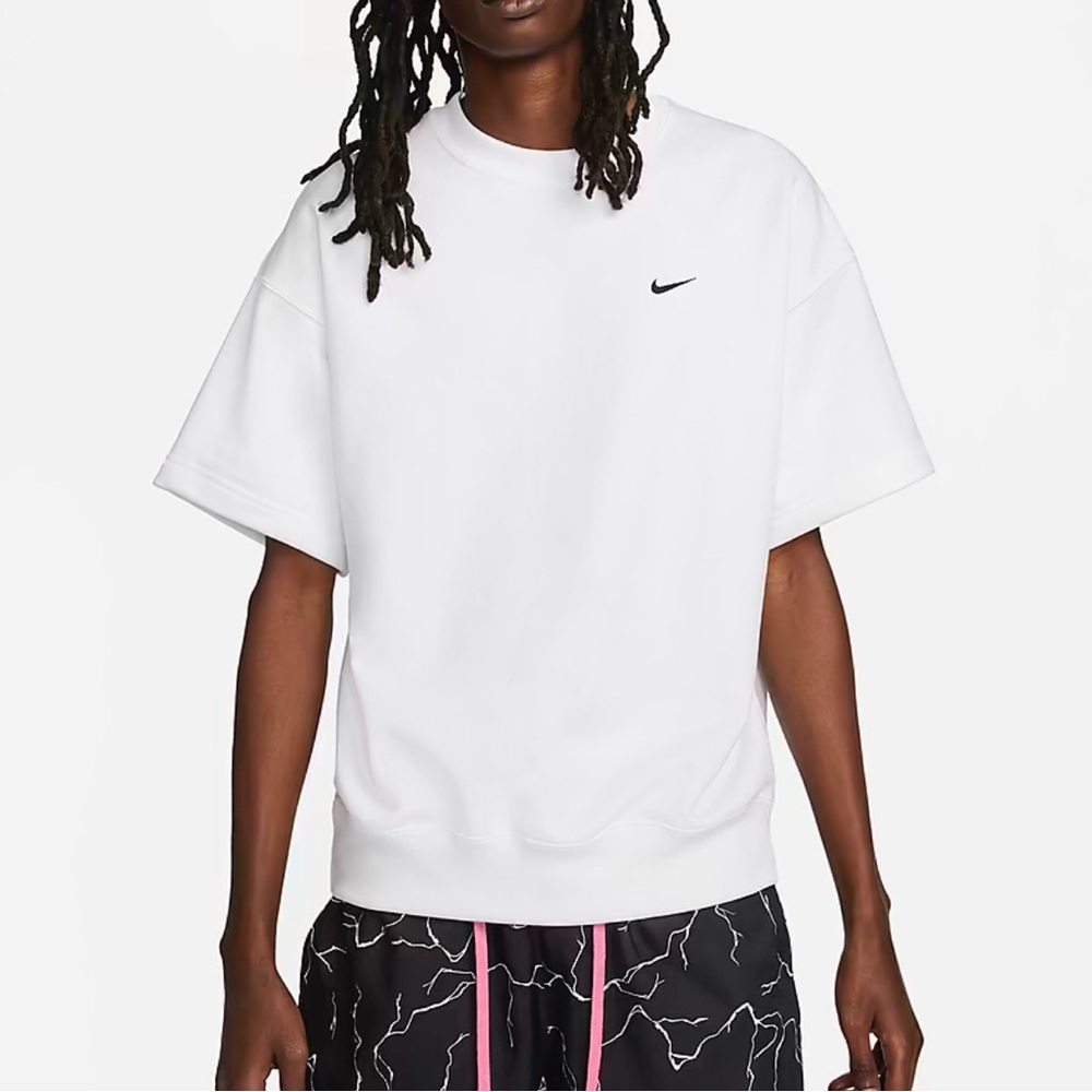Men’s Short-Sleeve French Terry Top, Size Small
